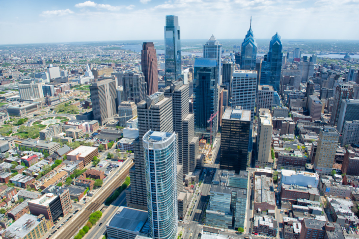 Philadelphia architectural photography, Philadelphia, Photographer, Michael Albany, aerial,